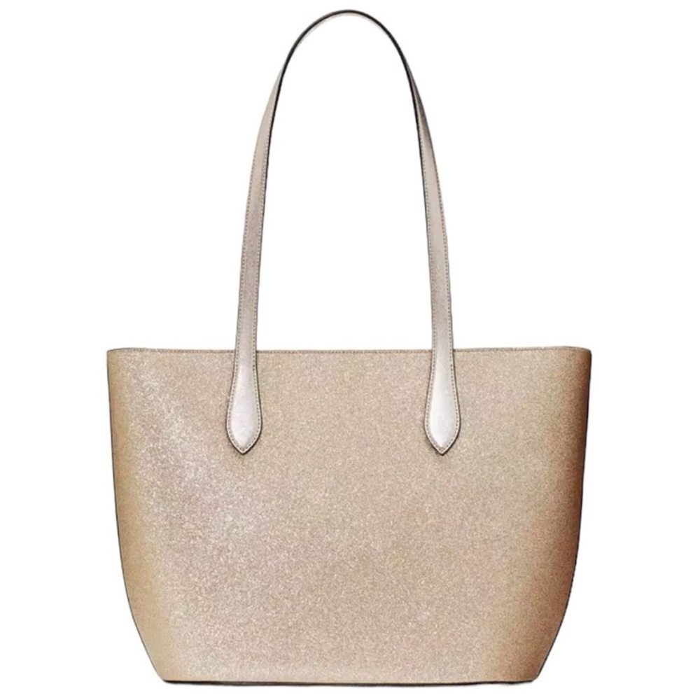 Kate Spade Gold Glitter Tote NWT - Picture 5 of 6
